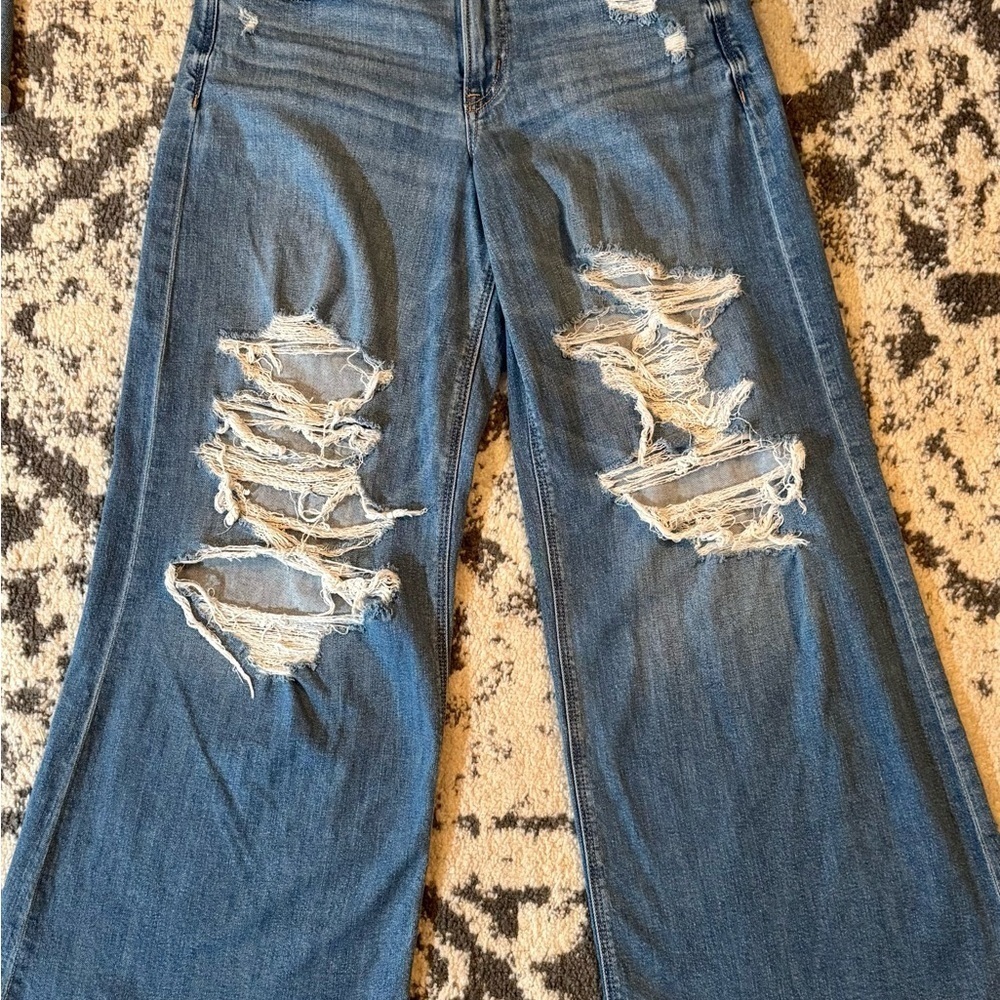 Distressed Blue Women's Jeans